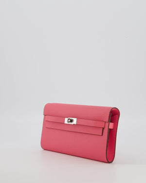 Hermès Kelly To Go Bag in Rose Azalée Epsom Leather with Palladium Hardware