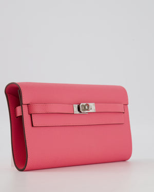 Hermès Kelly To Go Bag in Rose Azalée Epsom Leather with Palladium Hardware