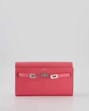 Hermès Kelly To Go Bag in Rose Azalée Epsom Leather with Palladium Hardware