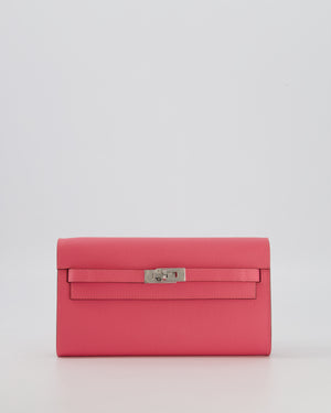 Hermès Kelly To Go Bag in Rose Azalée Epsom Leather with Palladium Hardware