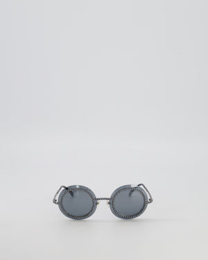Chanel Blue Pearl Round CC Sunglasses
