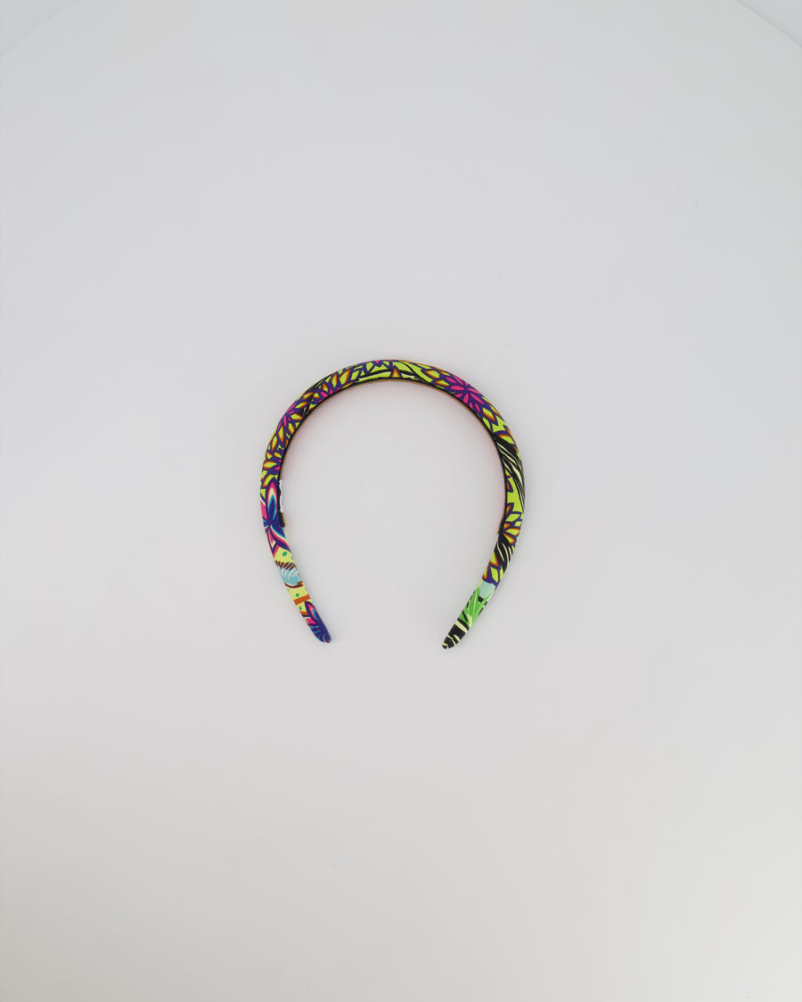 Hermès Multi-Colour Silk Floral Print Headband RRP £445