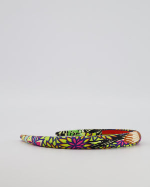 Hermès Multi-Colour Silk Floral Print Headband RRP £445