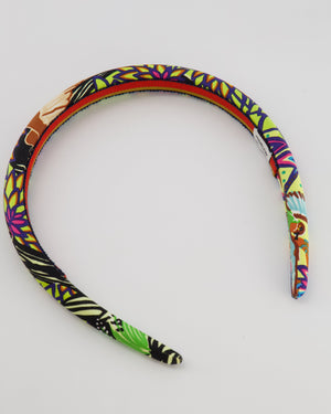 Hermès Multi-Colour Silk Floral Print Headband RRP £445