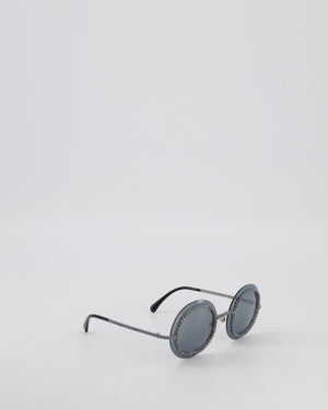 Chanel Blue Pearl Round CC Sunglasses