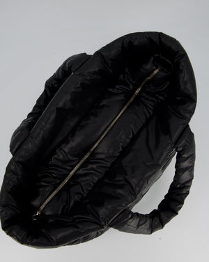 Chanel Black Coco Cocoon Reversible Tote Bag In Nylon with Silver Hardware