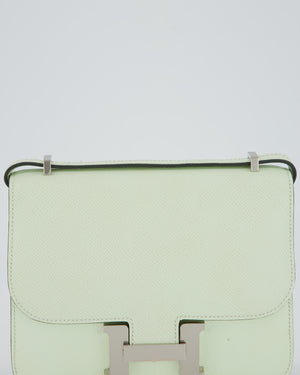 Hermès Mini Constance III Miroir 18 Bag in Vert Fizz Epsom Leather with Palladium Hardware