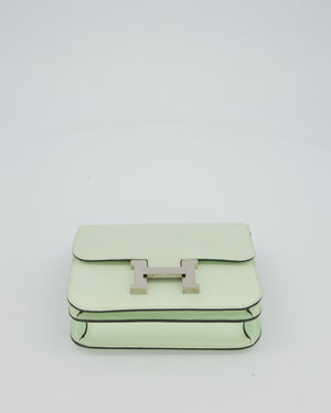 Hermès Mini Constance III Miroir 18 Bag in Vert Fizz Epsom Leather with Palladium Hardware
