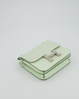 Hermès Mini Constance III Miroir 18 Bag in Vert Fizz Epsom Leather with Palladium Hardware