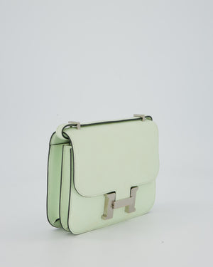 Hermès Mini Constance III Miroir 18 Bag in Vert Fizz Epsom Leather with Palladium Hardware