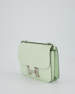Hermès Mini Constance III Miroir 18 Bag in Vert Fizz Epsom Leather with Palladium Hardware