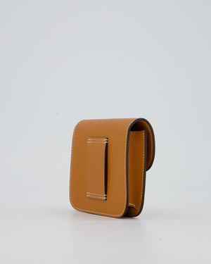 Hermès Constance Slim Wallet in Toffee Epsom Leather With Palladium Hardware RRP £2,740