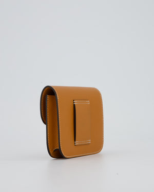 Hermès Constance Slim Wallet in Toffee Epsom Leather With Palladium Hardware RRP £2,740