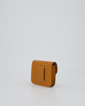 Hermès Constance Slim Wallet in Toffee Epsom Leather With Palladium Hardware RRP £2,740