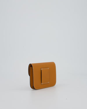 Hermès Constance Slim Wallet in Toffee Epsom Leather With Palladium Hardware RRP £2,740