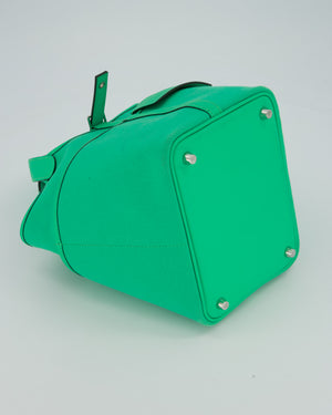 Hermès Picotin 18 Cargo Bag In Vert Comics in Swift Leather and Toile Goeland With Palladium Hardware
