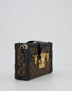 Louis Vuitton Brown Monogram Petite Malle Bag in Canvas With Gold Hardware