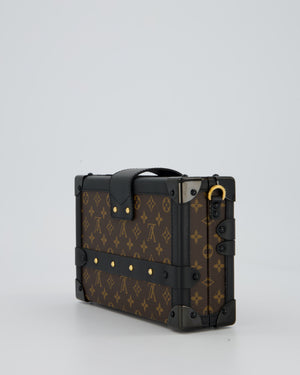 Louis Vuitton Brown Monogram Petite Malle Bag in Canvas With Gold Hardware