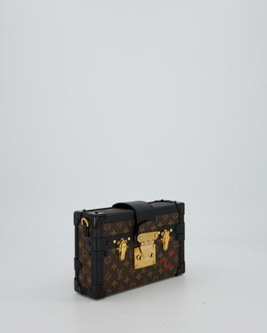 Louis Vuitton Brown Monogram Petite Malle Bag in Canvas With Gold Hardware