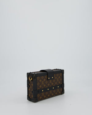 Louis Vuitton Brown Monogram Petite Malle Bag in Canvas With Gold Hardware