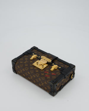 Louis Vuitton Brown Monogram Petite Malle Bag in Canvas With Gold Hardware