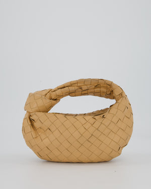 Bottega Veneta Beige Mini Jodie Bag in Intrecciatto Lambskin Leather RRP £2,220
