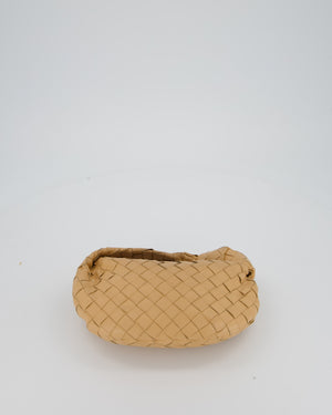 Bottega Veneta Beige Mini Jodie Bag in Intrecciatto Lambskin Leather RRP £2,220