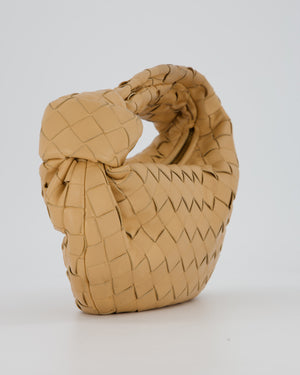 Bottega Veneta Beige Mini Jodie Bag in Intrecciatto Lambskin Leather RRP £2,220