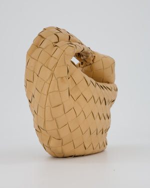 Bottega Veneta Beige Mini Jodie Bag in Intrecciatto Lambskin Leather RRP £2,220