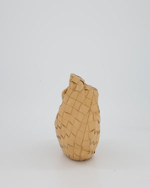 Bottega Veneta Beige Mini Jodie Bag in Intrecciatto Lambskin Leather RRP £2,220
