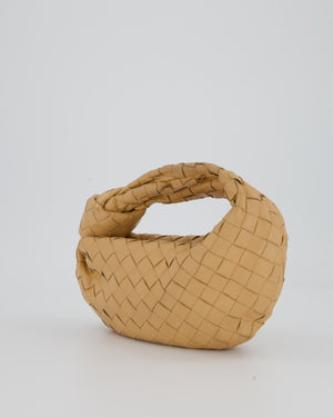 Bottega Veneta Beige Mini Jodie Bag in Intrecciatto Lambskin Leather RRP £2,220
