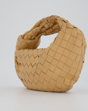 Bottega Veneta Beige Mini Jodie Bag in Intrecciatto Lambskin Leather RRP £2,220