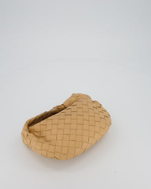 Bottega Veneta Beige Mini Jodie Bag in Intrecciatto Lambskin Leather RRP £2,220