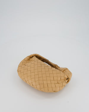Bottega Veneta Beige Mini Jodie Bag in Intrecciatto Lambskin Leather RRP £2,220