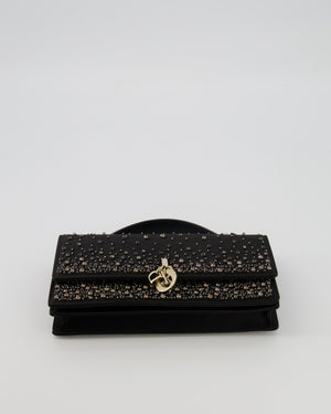 Christian Dior Black Crystal Embellished My Dior Mini Bag with Gold Hardware RRP £3,500