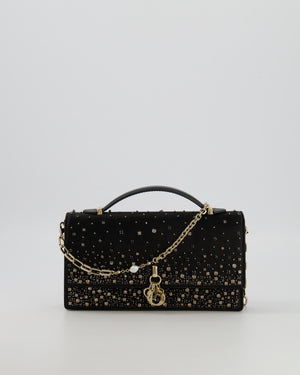 Christian Dior Black Crystal Embellished My Dior Mini Bag with Gold Hardware RRP £3,500