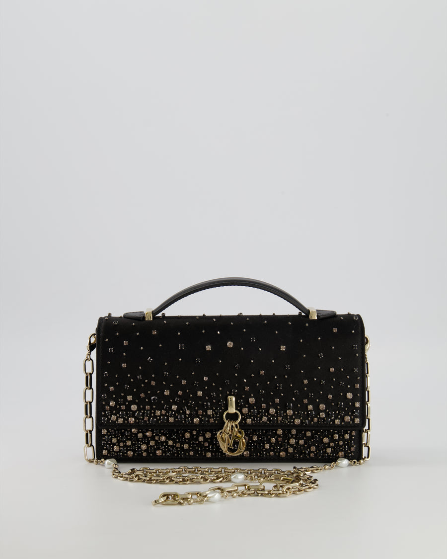 Christian Dior Black Crystal Embellished My Dior Mini Bag with Gold Hardware RRP £3,500