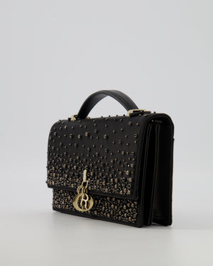 Christian Dior Black Crystal Embellished My Dior Mini Bag with Gold Hardware RRP £3,500