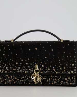 Christian Dior Black Crystal Embellished My Dior Mini Bag with Gold Hardware RRP £3,500
