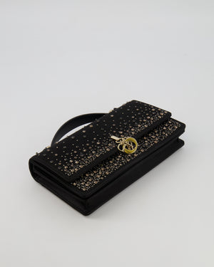 Christian Dior Black Crystal Embellished My Dior Mini Bag with Gold Hardware RRP £3,500