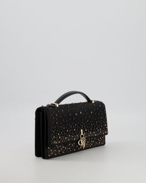Christian Dior Black Crystal Embellished My Dior Mini Bag with Gold Hardware RRP £3,500