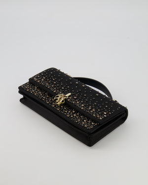 Christian Dior Black Crystal Embellished My Dior Mini Bag with Gold Hardware RRP £3,500