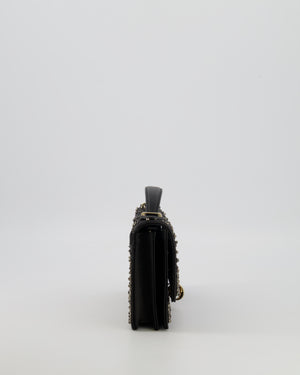 Christian Dior Black Crystal Embellished My Dior Mini Bag with Gold Hardware RRP £3,500