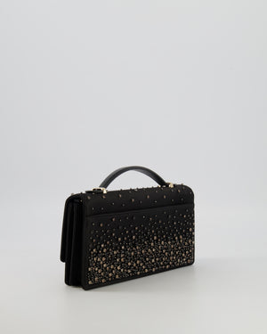 Christian Dior Black Crystal Embellished My Dior Mini Bag with Gold Hardware RRP £3,500
