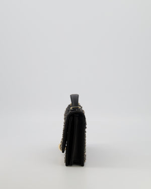 Christian Dior Black Crystal Embellished My Dior Mini Bag with Gold Hardware RRP £3,500