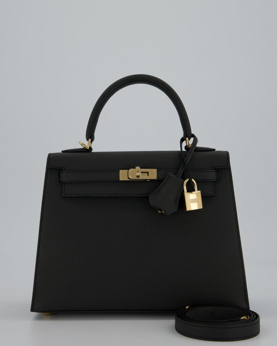 Hermès Kelly 25 Sellier Bag in Plomb Epsom Leather with Permabrass Hardware