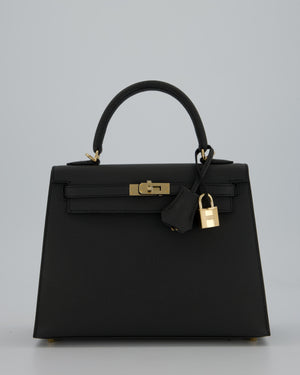 Hermès Kelly 25 Sellier Bag in Plomb Epsom Leather with Permabrass Hardware