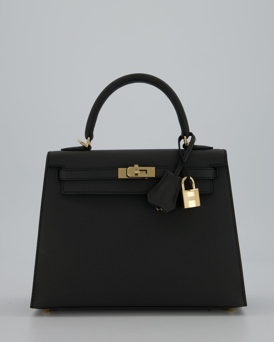 Hermès Kelly 25 Sellier Bag in Plomb Epsom Leather with Permabrass Hardware