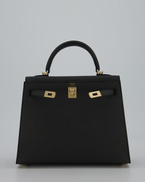 Hermès Kelly 25 Sellier Bag in Plomb Epsom Leather with Permabrass Hardware