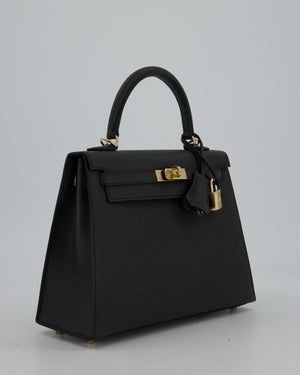 Hermès Kelly 25 Sellier Bag in Plomb Epsom Leather with Permabrass Hardware